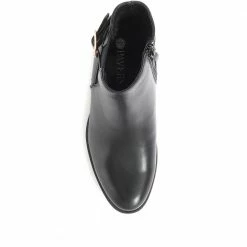 Pavers Women's Gold Buckle Heeled Ankle Boots - WOIL34017 / 320 403 / 320 403