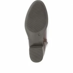 Pavers Women's Gold Buckle Heeled Ankle Boots - WOIL34017 / 320 403 / 320 403