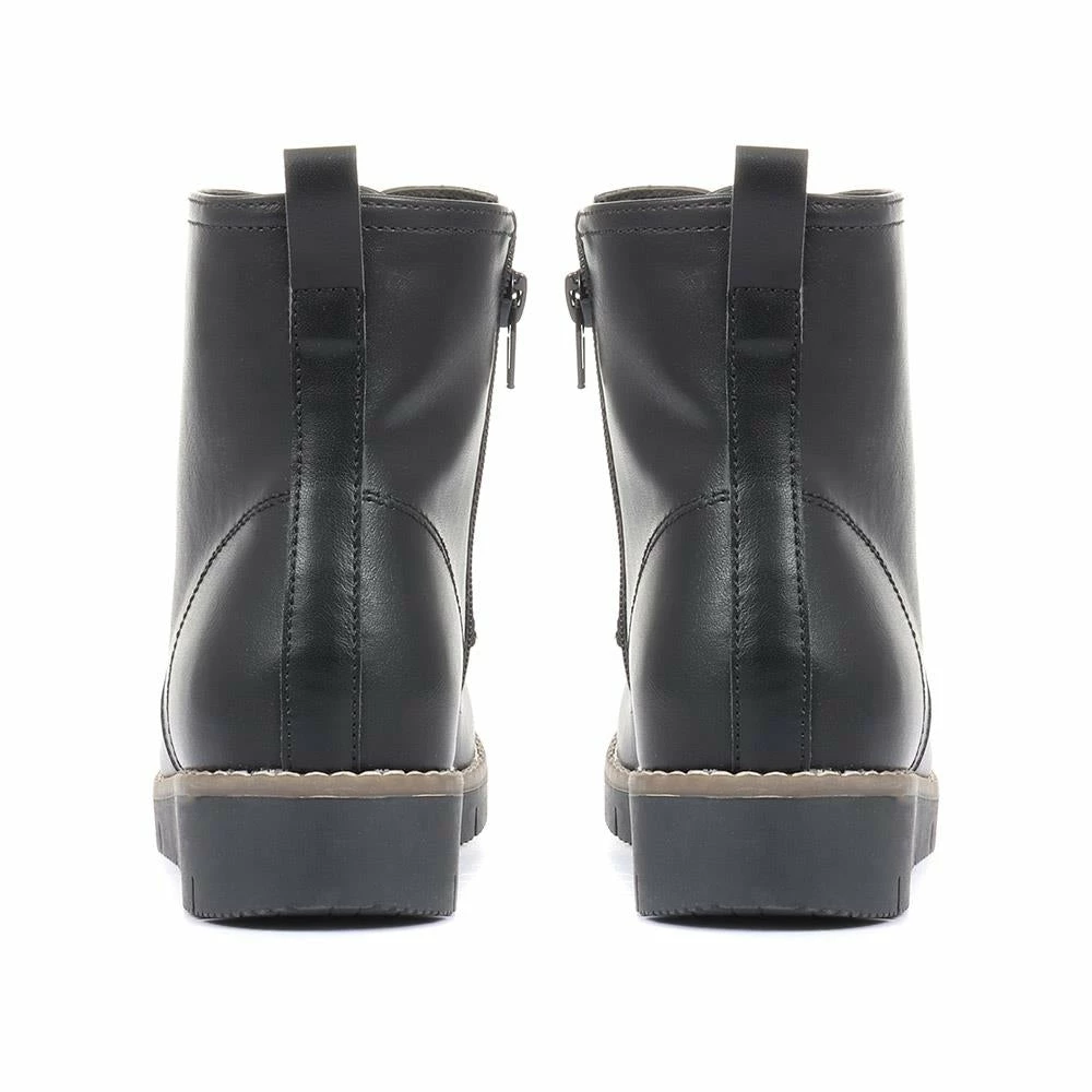 Pavers Faux Leather Lace Up Boots - WBINS34139 / 320 799 4 Pavers Faux Leather Lace Up Boots - WBINS34139 / 320 799