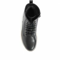 Pavers Faux Leather Lace Up Boots - WBINS34139 / 320 799 10 Pavers Faux Leather Lace Up Boots - WBINS34139 / 320 799