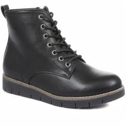 Pavers Faux Leather Lace Up Boots - WBINS34139 / 320 799