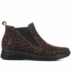 Fly Flot Leopard Print Chelsea Boots - FLY30000 / 315 741 / 315 741 Wide Fit