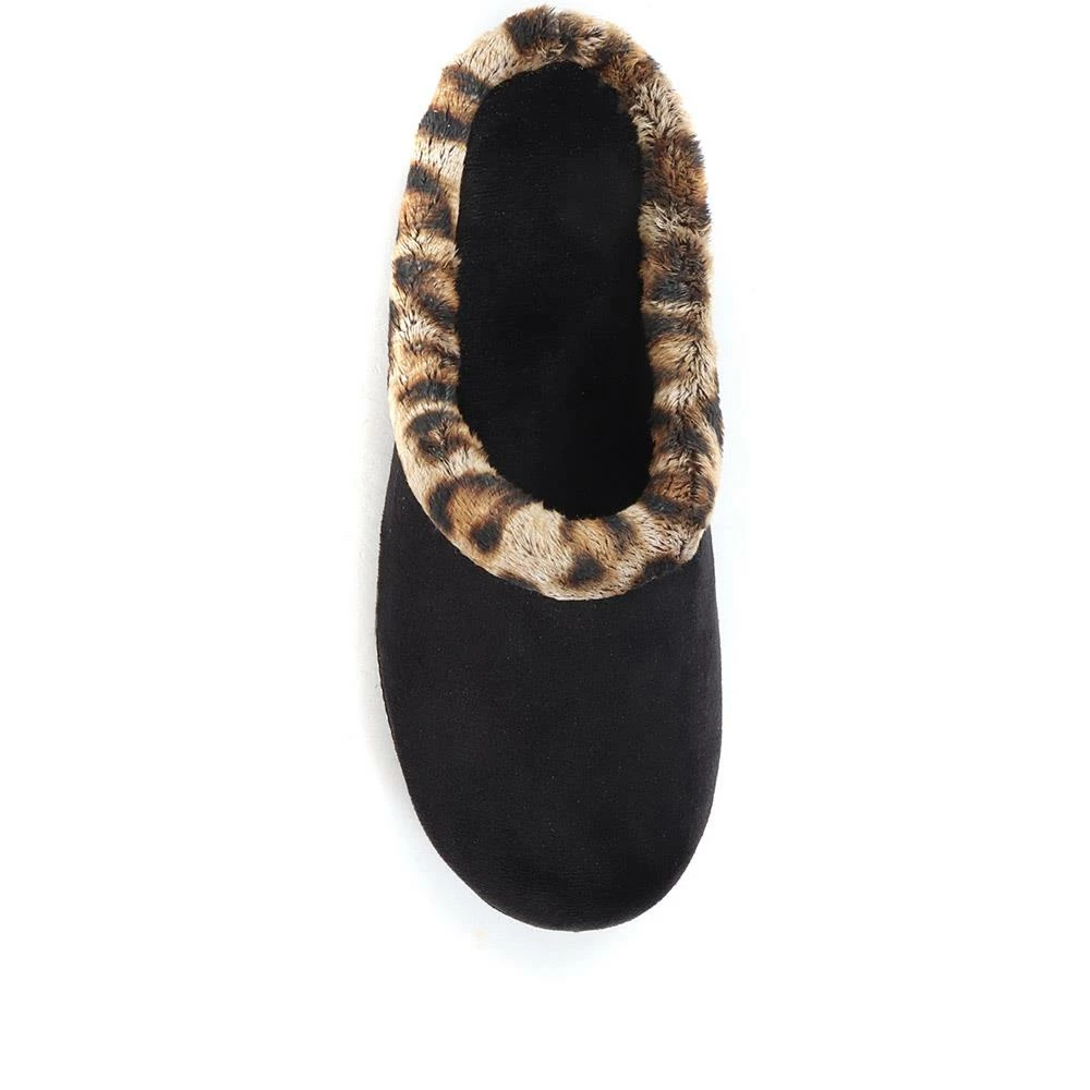 Pavers Faux Fur Trimmed Mule Slippers - RELAX34011 / 320 661 7 Pavers Faux Fur Trimmed Mule Slippers - RELAX34011 / 320 661