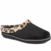 Pavers Faux Fur Trimmed Mule Slippers - RELAX34011 / 320 661