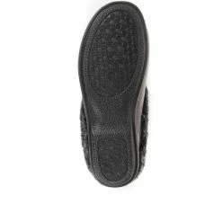 Pavers Faux Fur Trimmed Mule Slippers - RELAX34011 / 320 661 27 Pavers Faux Fur Trimmed Mule Slippers - RELAX34011 / 320 661