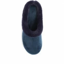 Pavers Faux Fur Trimmed Mule Slippers - RELAX34011 / 320 661 30 Pavers Faux Fur Trimmed Mule Slippers - RELAX34011 / 320 661