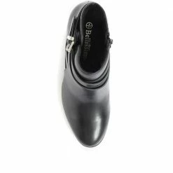 Bellissimo Ladies Black Block Heel Ankle Boots - BELTRE34011 / 320 396 / 320 396