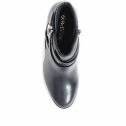 Bellissimo Ladies Black Block Heel Ankle Boots - BELTRE34011 / 320 396 / 320 396