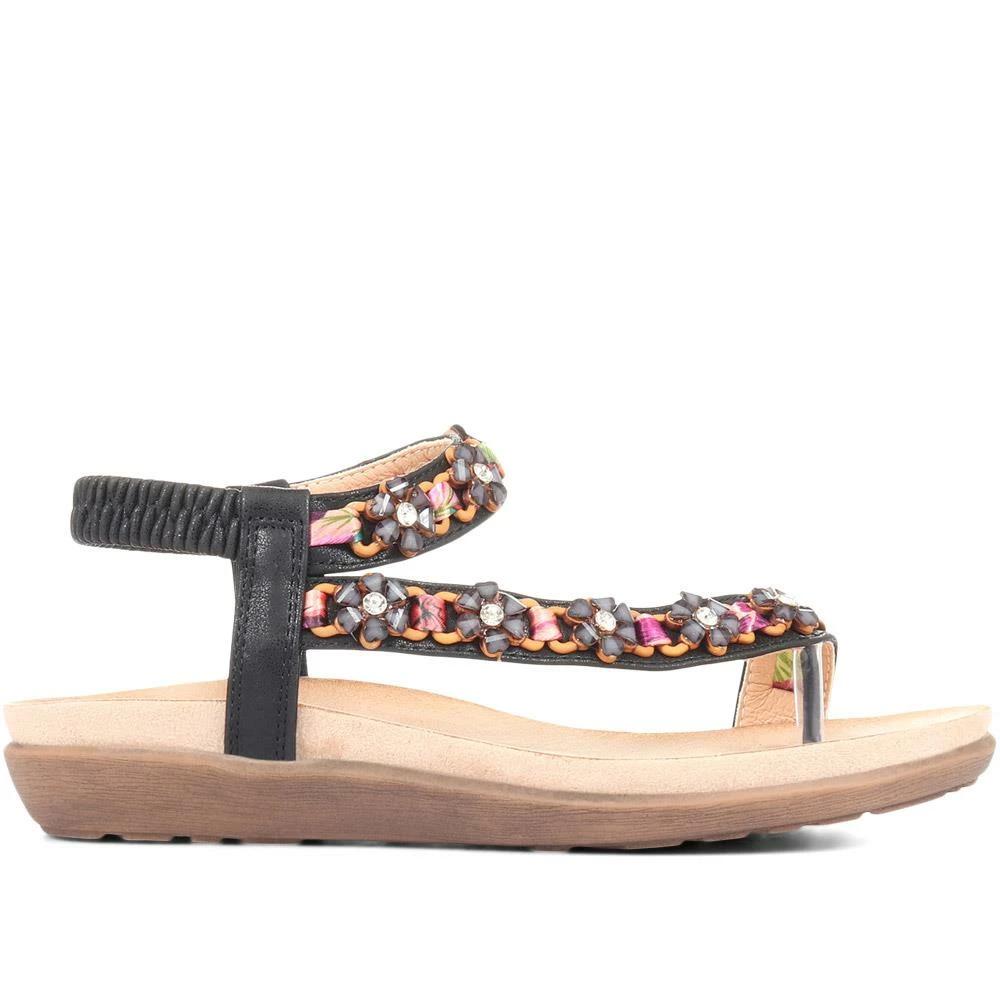 Pavers Embellished Toe Post Sandals - BAIZH33069 / 321 117 3 Pavers Embellished Toe Post Sandals - BAIZH33069 / 321 117