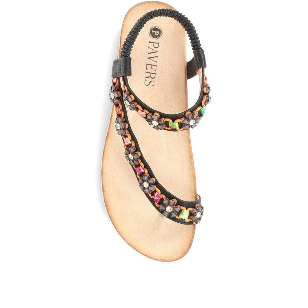Pavers Embellished Toe Post Sandals - BAIZH33069 / 321 117 6 Pavers Embellished Toe Post Sandals - BAIZH33069 / 321 117