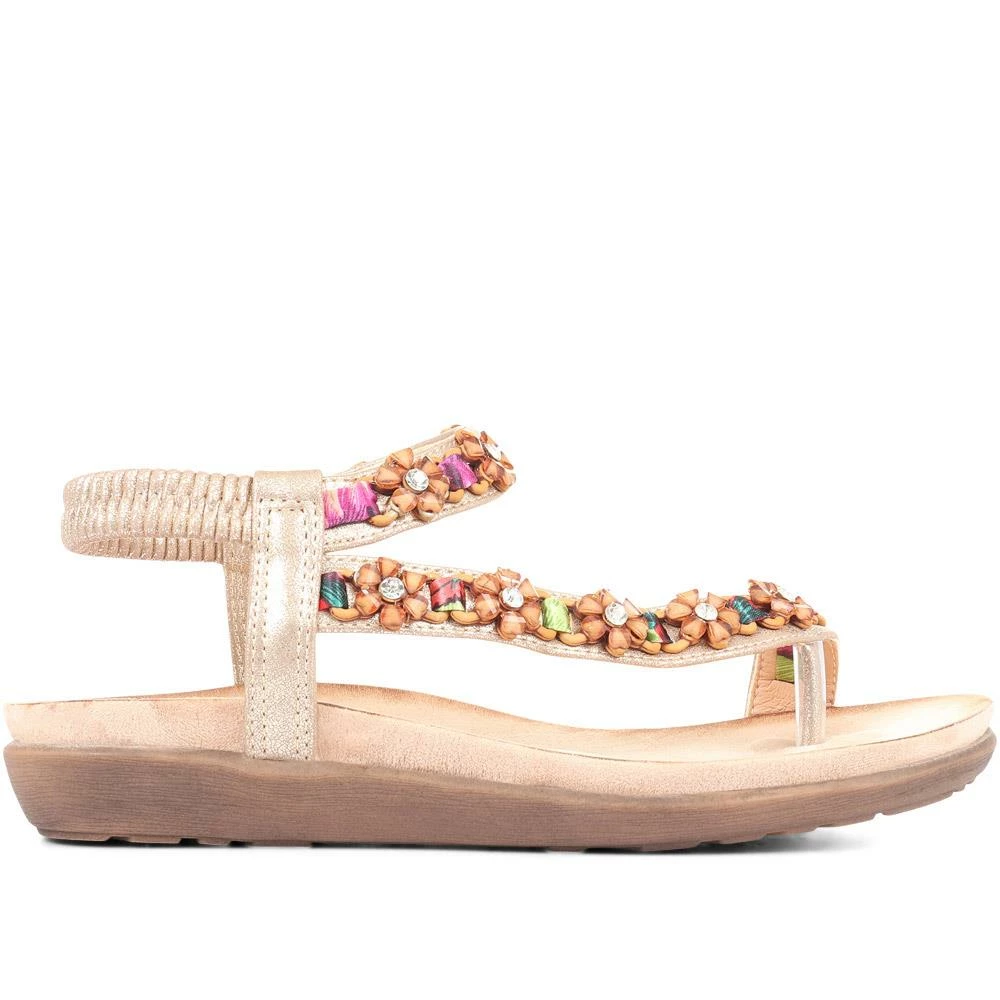 Pavers Embellished Toe Post Sandals - BAIZH33069 / 321 117 7 Pavers Embellished Toe Post Sandals - BAIZH33069 / 321 117