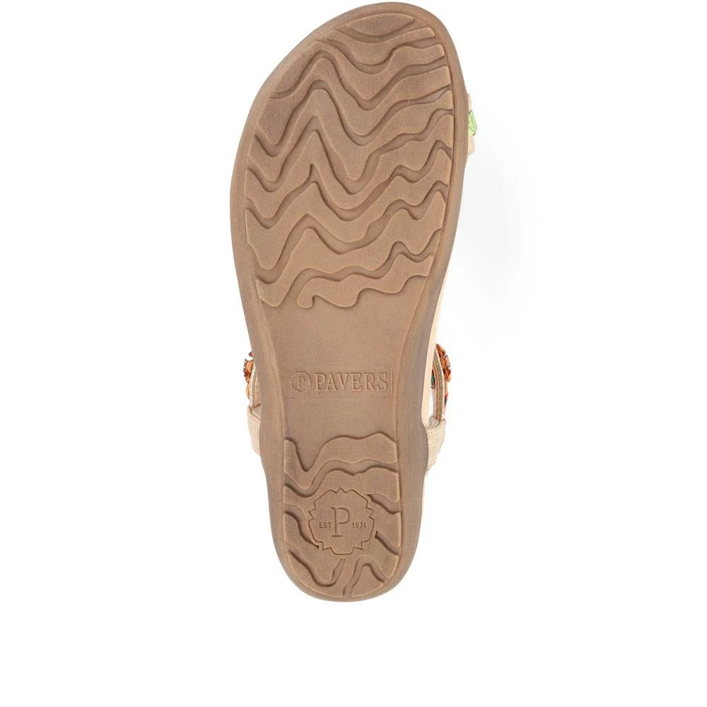 Pavers Embellished Toe Post Sandals - BAIZH33069 / 321 117 9 Pavers Embellished Toe Post Sandals - BAIZH33069 / 321 117