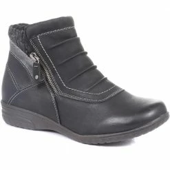 Pavers Ruched Ankle Boots - WBINS34019 / 320 585