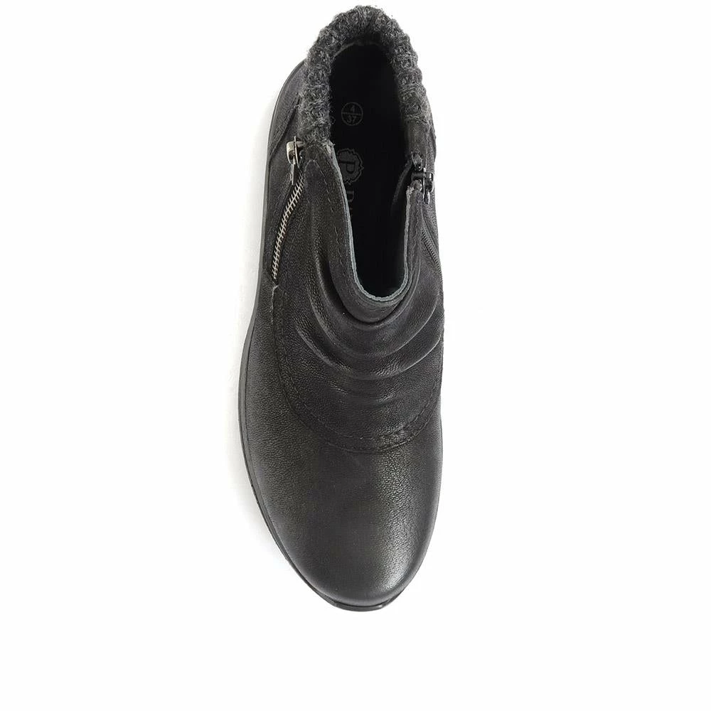 Pavers Wide Fit Leather Ankle Boot - KF34009 / 320 897 6 Pavers Wide Fit Leather Ankle Boot - KF34009 / 320 897