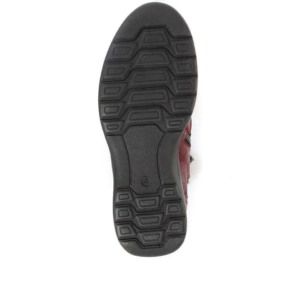 Pavers Wide Fit Leather Ankle Boot - KF34009 / 320 897 11 Pavers Wide Fit Leather Ankle Boot - KF34009 / 320 897