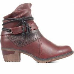 Pavers Women's Black Casual Slouch Ankle Boots - WBINS34037 / 320 448 / 320 448