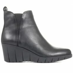 Pavers Wedge Heel Leather Ankle Boot - SERVI34001 / 320 355 Boots