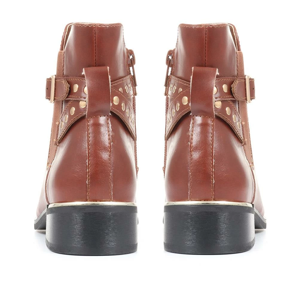 Bellissimo Brown Biker Chelsea Boots - BELWBI34043 / 320 451 / 320 451 4 Bellissimo Brown Biker Chelsea Boots - BELWBI34043 / 320 451 / 320 451