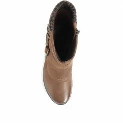 Pavers Wide Fit Leather Calf Boots - KF34011 / 320 898