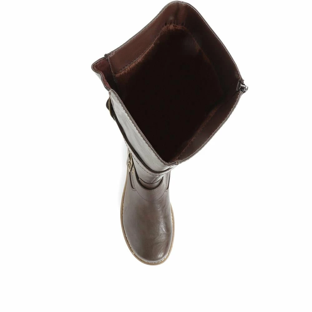 Pavers Wide Fit Ladies Tall Black Buckle Boots - WBINS34103 / 320 791 / 320 791 11 Pavers Wide Fit Ladies Tall Black Buckle Boots - WBINS34103 / 320 791 / 320 791