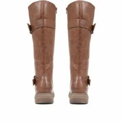 Pavers Wide Fit Ladies Tall Black Buckle Boots - WBINS34103 / 320 791 / 320 791 29 Pavers Wide Fit Ladies Tall Black Buckle Boots - WBINS34103 / 320 791 / 320 791