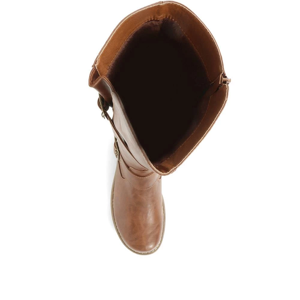 Pavers Wide Fit Ladies Tall Black Buckle Boots - WBINS34103 / 320 791 / 320 791 16 Pavers Wide Fit Ladies Tall Black Buckle Boots - WBINS34103 / 320 791 / 320 791