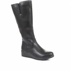Pavers Wide Fit Women's Knee High Wedge Boots - WLIG34013 / 320 573 / 320 573