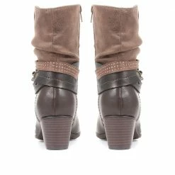 Pavers Block Heel Calf Boots - WBINS34049 / 320 453