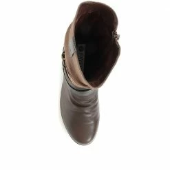 Pavers Block Heel Calf Boots - WBINS34049 / 320 453