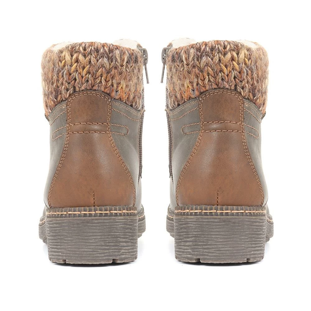 Pavers Lace Up Knitted Cuff Ankle Boots - WBINS34191 / 320 778 / 320 778 14 Pavers Lace Up Knitted Cuff Ankle Boots - WBINS34191 / 320 778 / 320 778