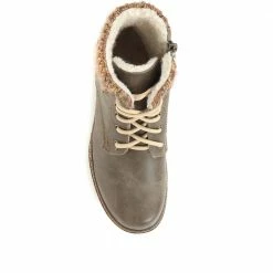 Pavers Lace Up Knitted Cuff Ankle Boots - WBINS34191 / 320 778 / 320 778 30 Pavers Lace Up Knitted Cuff Ankle Boots - WBINS34191 / 320 778 / 320 778