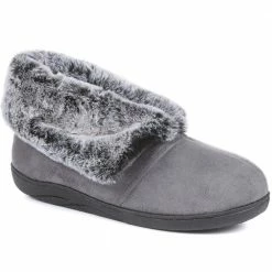 Pavers Wide Fit Faux Fur Slipper Boots - QING30010 / 316 531