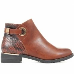 Bellissimo Animal Print Ankle Boots - BELWOIL34025 / 320 407 18 Bellissimo Animal Print Ankle Boots - BELWOIL34025 / 320 407