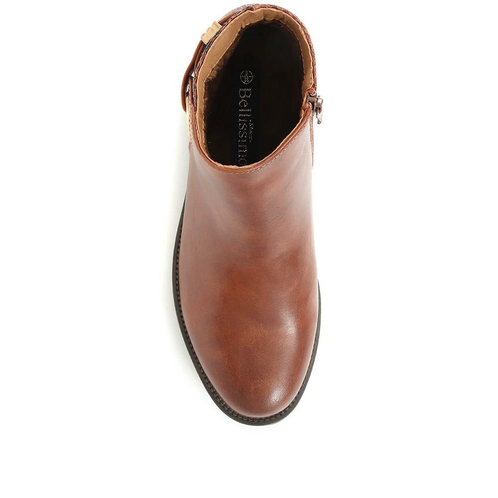 Bellissimo Animal Print Ankle Boots - BELWOIL34025 / 320 407 10 Bellissimo Animal Print Ankle Boots - BELWOIL34025 / 320 407