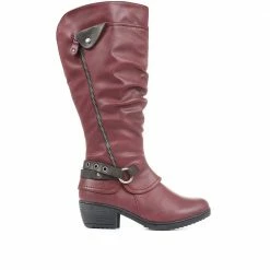 Pavers Slouch Boots With Extra Wide Calf - WBINS34187 / 320 780