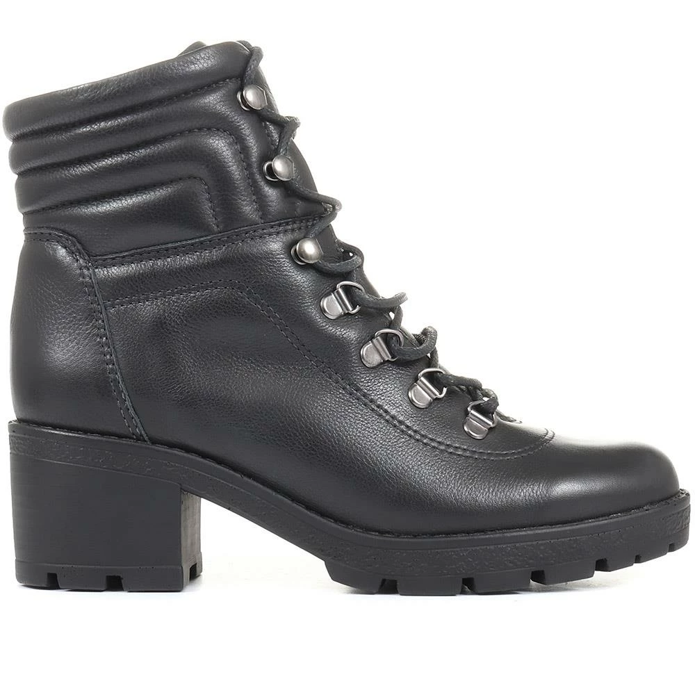 Bellissimo Heeled Leather Hiker Boots - BELBOT34011 / 320 446 3 Bellissimo Heeled Leather Hiker Boots - BELBOT34011 / 320 446