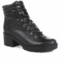 Bellissimo Heeled Leather Hiker Boots - BELBOT34011 / 320 446