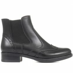 Bellissimo Black Leather Chelsea Boots - BELITAR34011 / 320 422 / 320 422