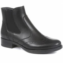 Bellissimo Black Leather Chelsea Boots - BELITAR34011 / 320 422 / 320 422