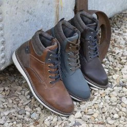 Pavers Men's Lace-Up Ankle Zip Boots - WBINS34001 / 320 123 / 320 123