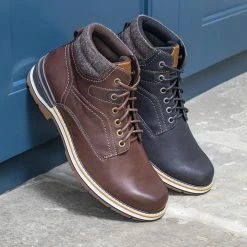 Pavers Casual Men's Wide Cuff Lace Up Ankle Boots - WBINS34199 / 321 195 / 321 195 23 Pavers Casual Men's Wide Cuff Lace Up Ankle Boots - WBINS34199 / 321 195 / 321 195