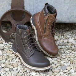 Pavers Men's Brown Lace-Up Ankle Boots - WBINS34203 / 321 197 / 321 197