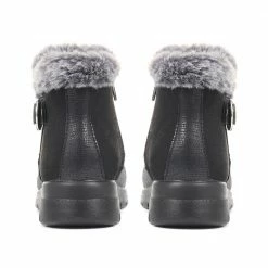 Fly Flot Faux Fur Topped Ankle Boot - FLY34023 / 320 216