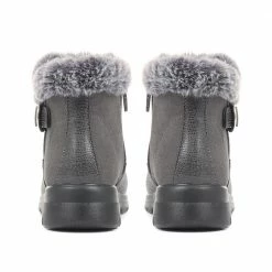 Fly Flot Faux Fur Topped Ankle Boot - FLY34023 / 320 216