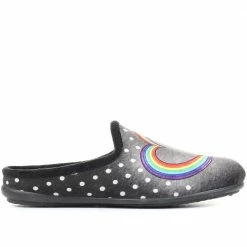 Pavers Novelty Rainbow Heart Slippers - RELAX34015 / 321 240