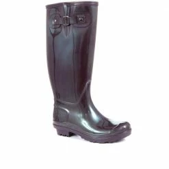 Pavers Patent Fleece Lined Wellies - FEI28001 / 313 059 Boots