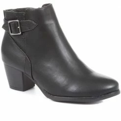 Pavers Block Heel Ankle Boots - WBINS34059 / 320 457