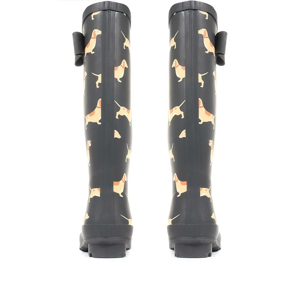 Pavers Dog Print Wellington Boots - JDE34005 / 321 040 4 Pavers Dog Print Wellington Boots - JDE34005 / 321 040