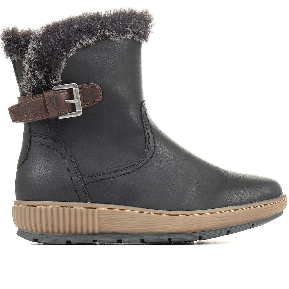 Pavers Ladies Faux Fur Ankle Boots - WBINS34021 / 320 586 / 320 586 4 Pavers Ladies Faux Fur Ankle Boots - WBINS34021 / 320 586 / 320 586