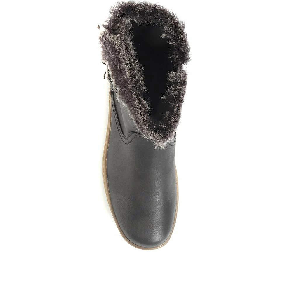 Pavers Ladies Faux Fur Ankle Boots - WBINS34021 / 320 586 / 320 586 6 Pavers Ladies Faux Fur Ankle Boots - WBINS34021 / 320 586 / 320 586